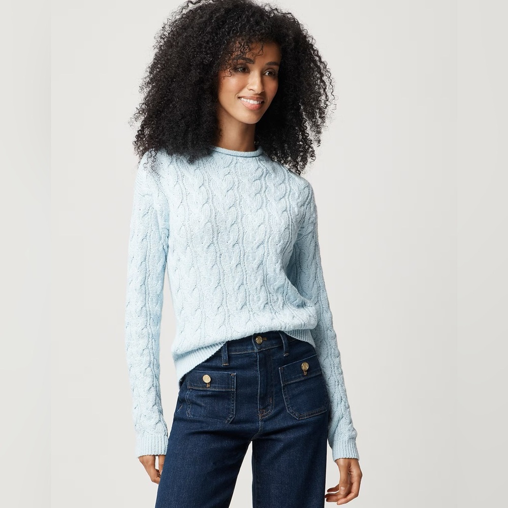 J.Crew Cable Mockneck Sweater